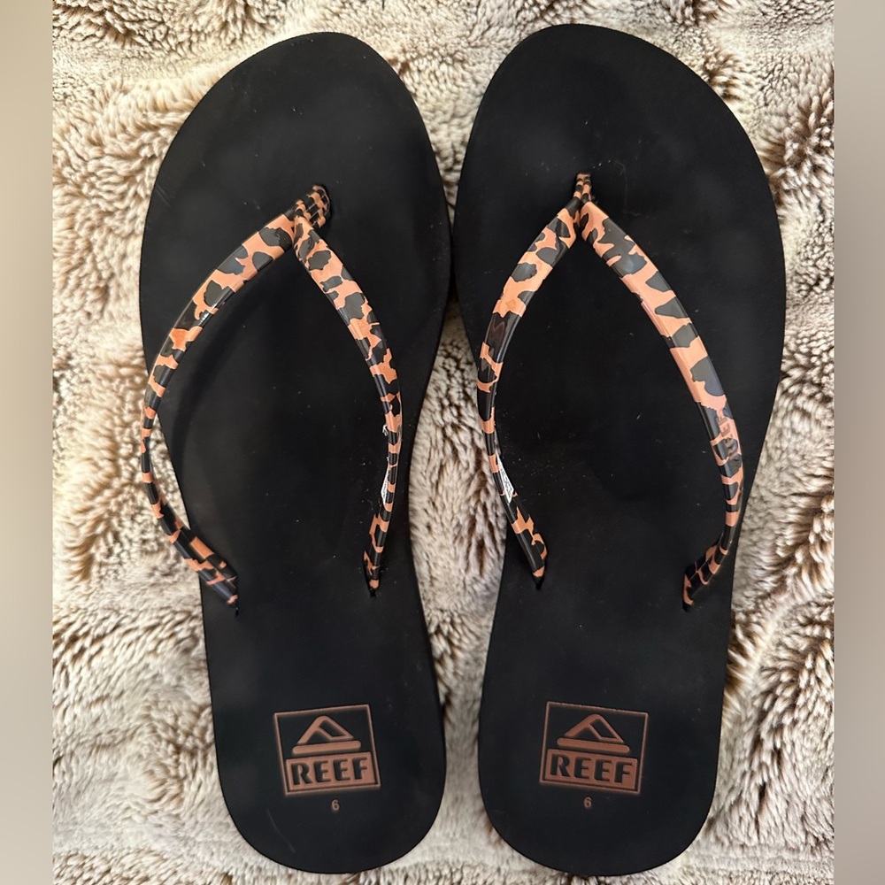 Reef Leopard Flip Flops